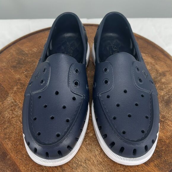 Sperry Shoes Wm 9 A/O Float Blue EVA Slip On Moccasin Boat Shoe Loafer - Picture 3 of 11